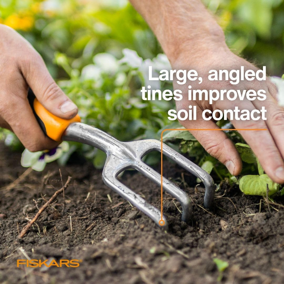 Ergo Cultivator for Digging, Aerating Soil, and Weeding, Heavy Duty Garden Tool