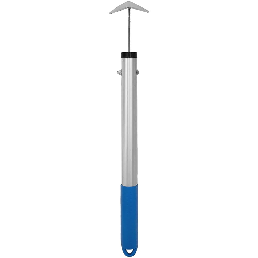 Zenport JZ0009 Handheld Triangle Hoe, Blue/Silver