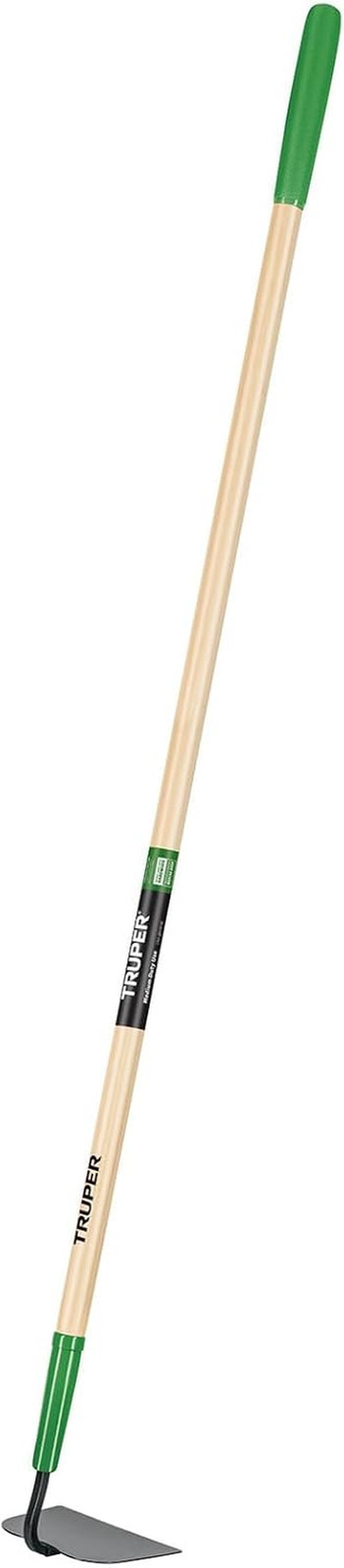 Truper Trutough Meadow Hoe, 6-Inch Steel Head, 54 in Wood Handle with 6-Inch Gri