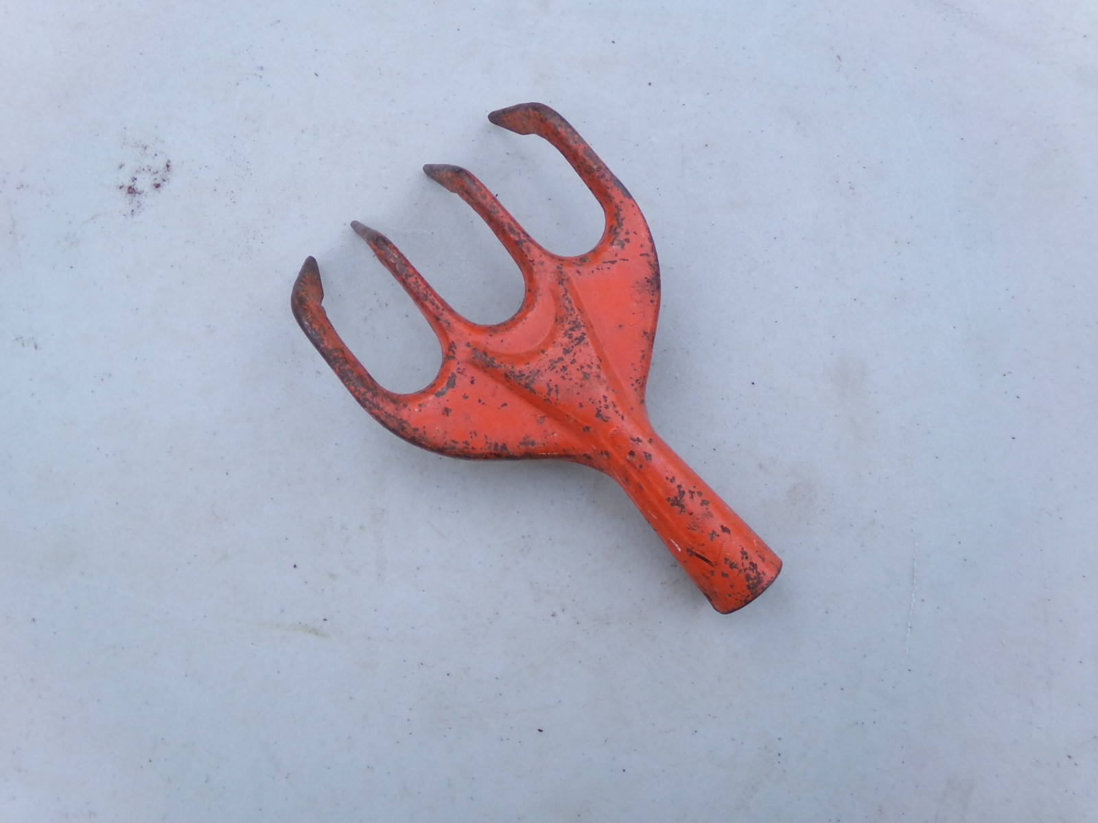 4 Tine Prong Garden Rake Claw Head Vintage