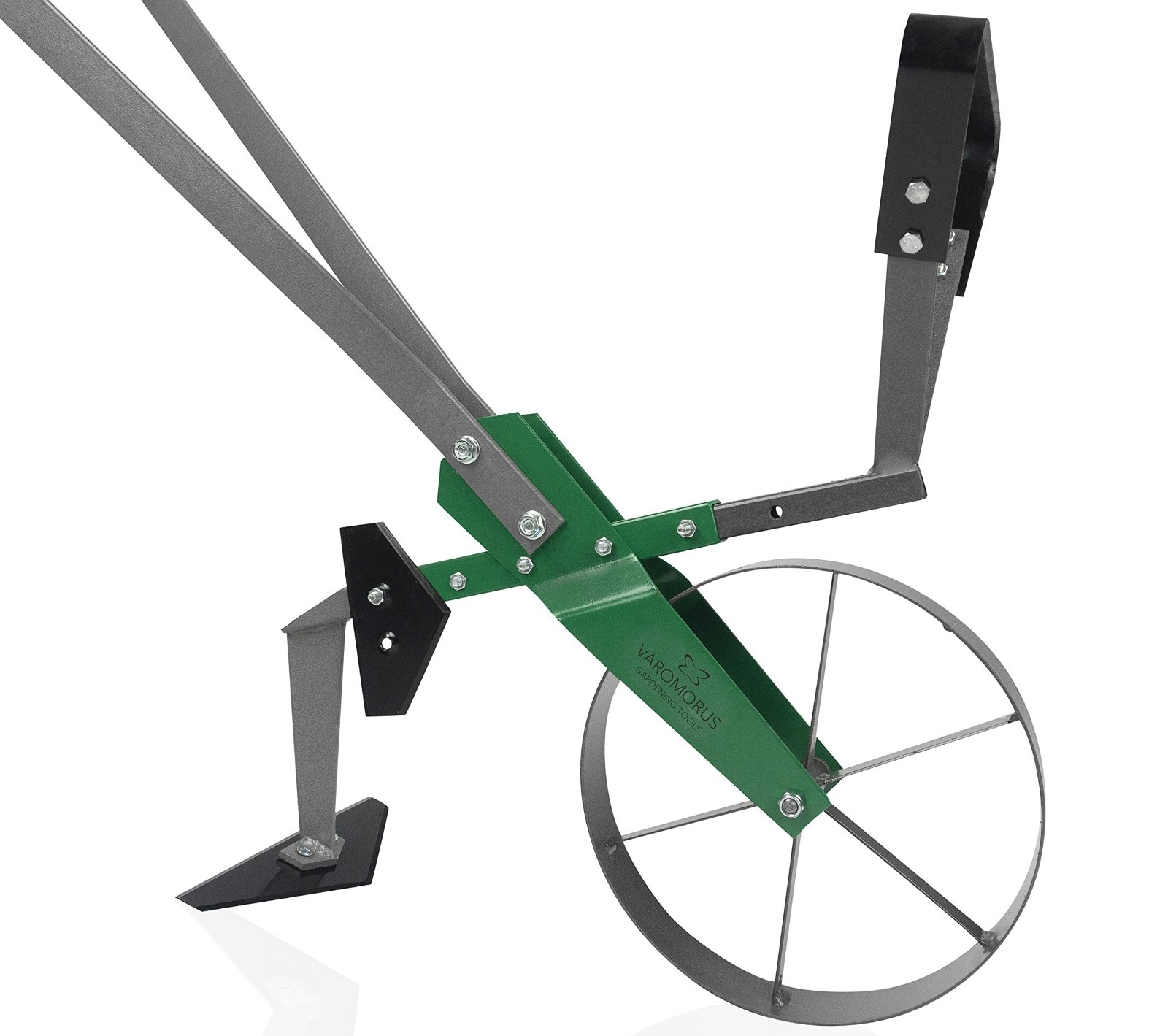 High Wheel Cultivator, Self-Cleaning Steel Single Wheel Hoe, Modular Garden Tool
