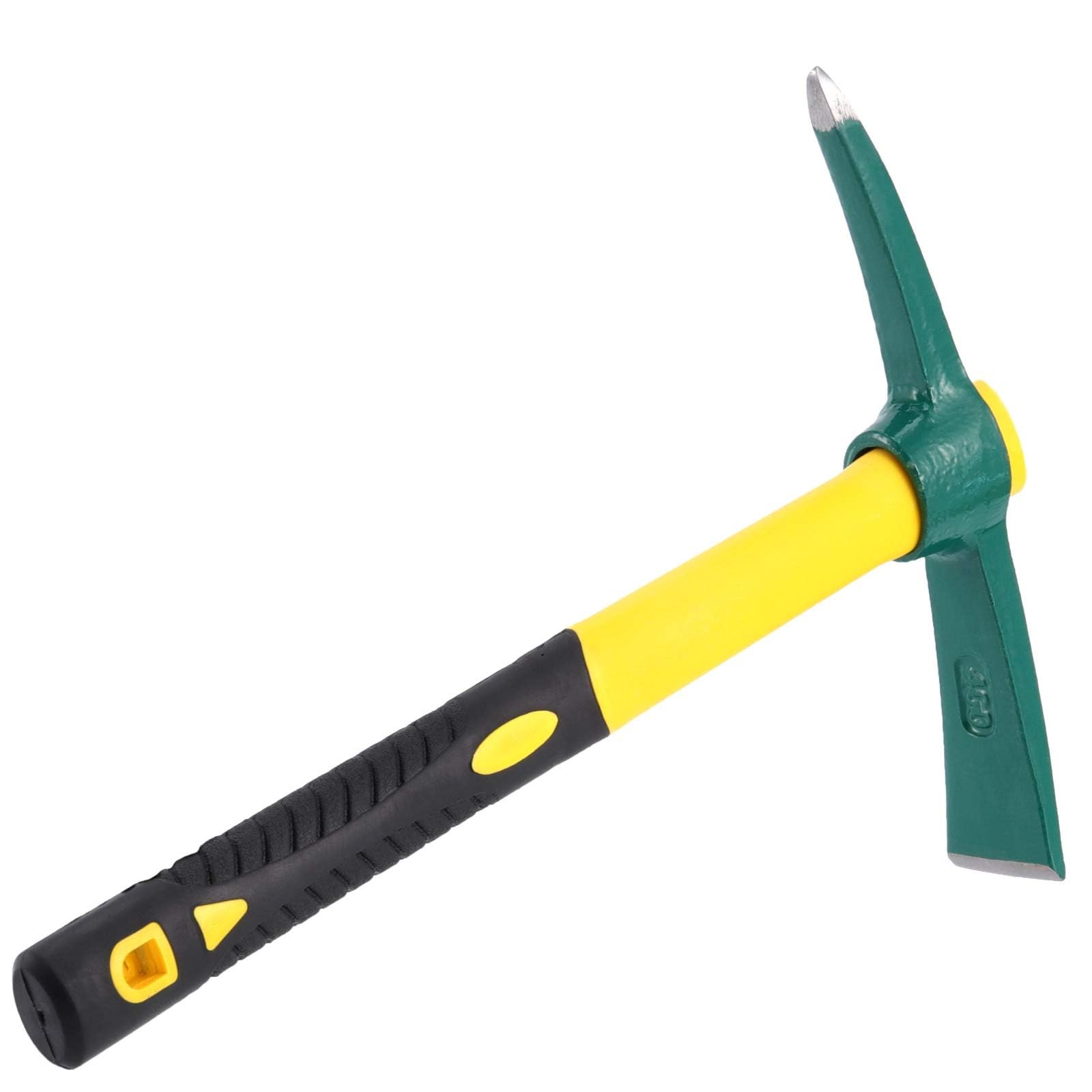 15 Inch Mattock Weeding Hoe Dual Head Pick Axe Garden Tool Non–Slip Handle Steel