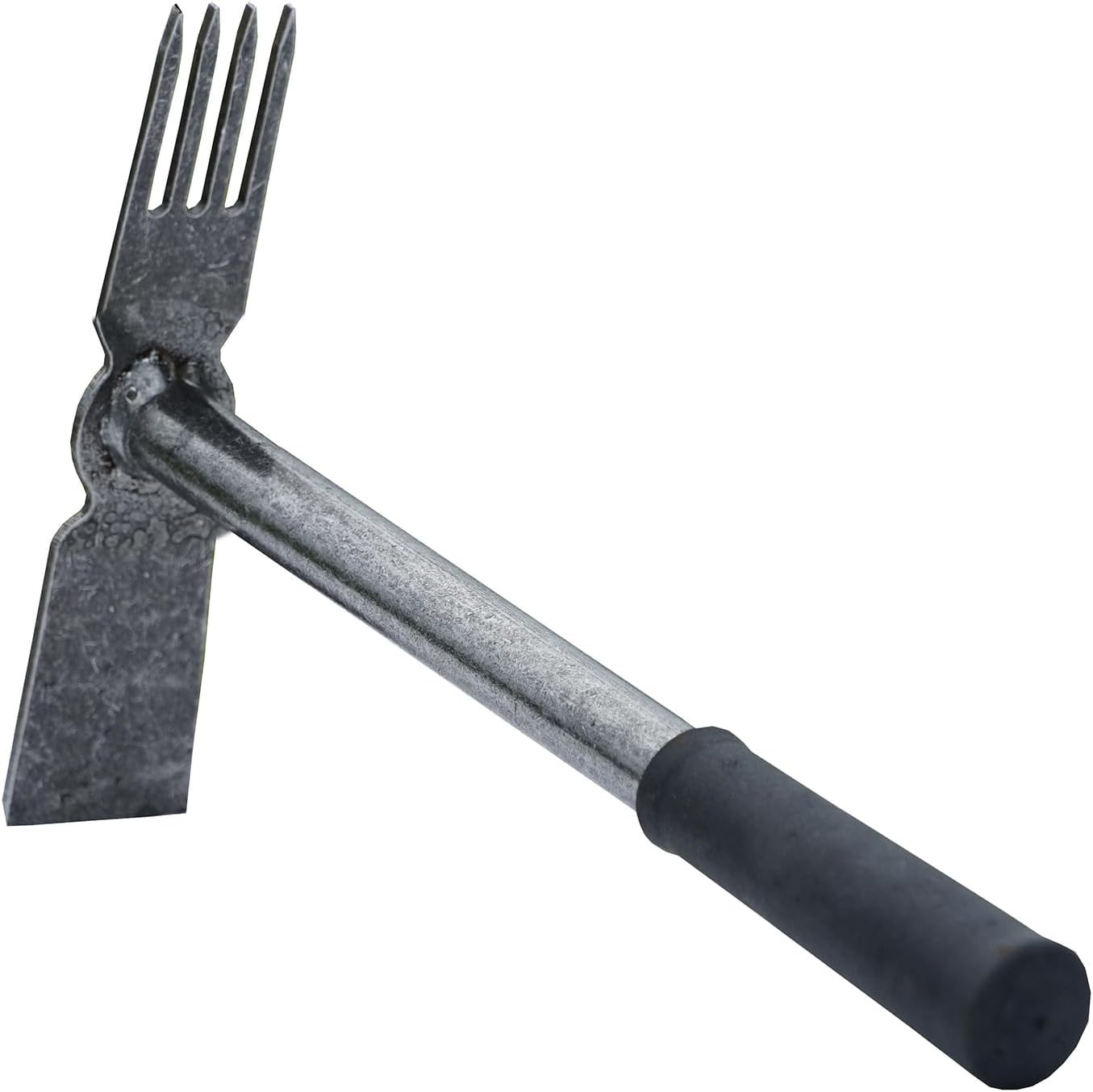 Tierra Garden Comby Hoe – 4 Tine Cultivator and Straight Edge, Head 7.7″ L X 1.