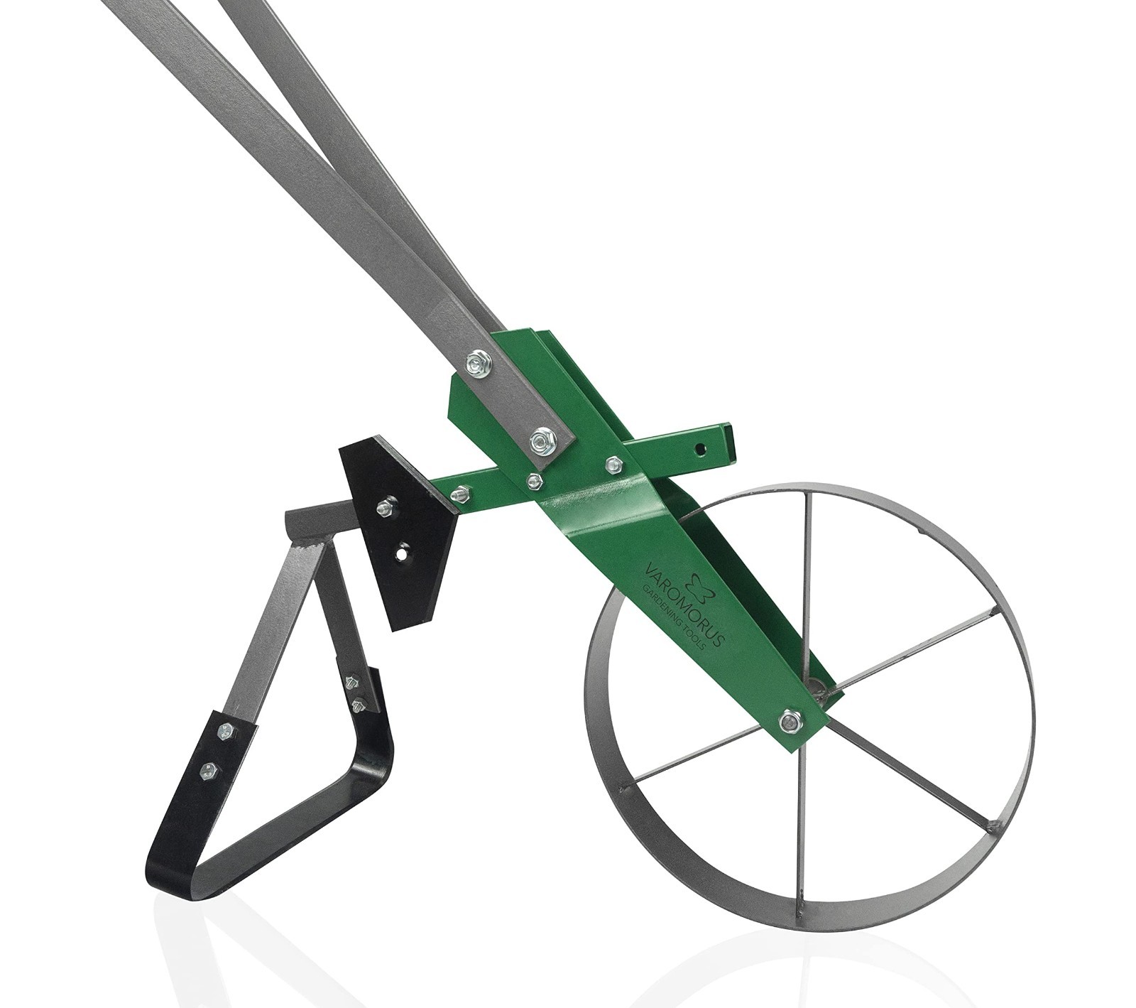 High Wheel Cultivator, Self-Cleaning Steel Single Wheel Hoe, Modular Garden Tool