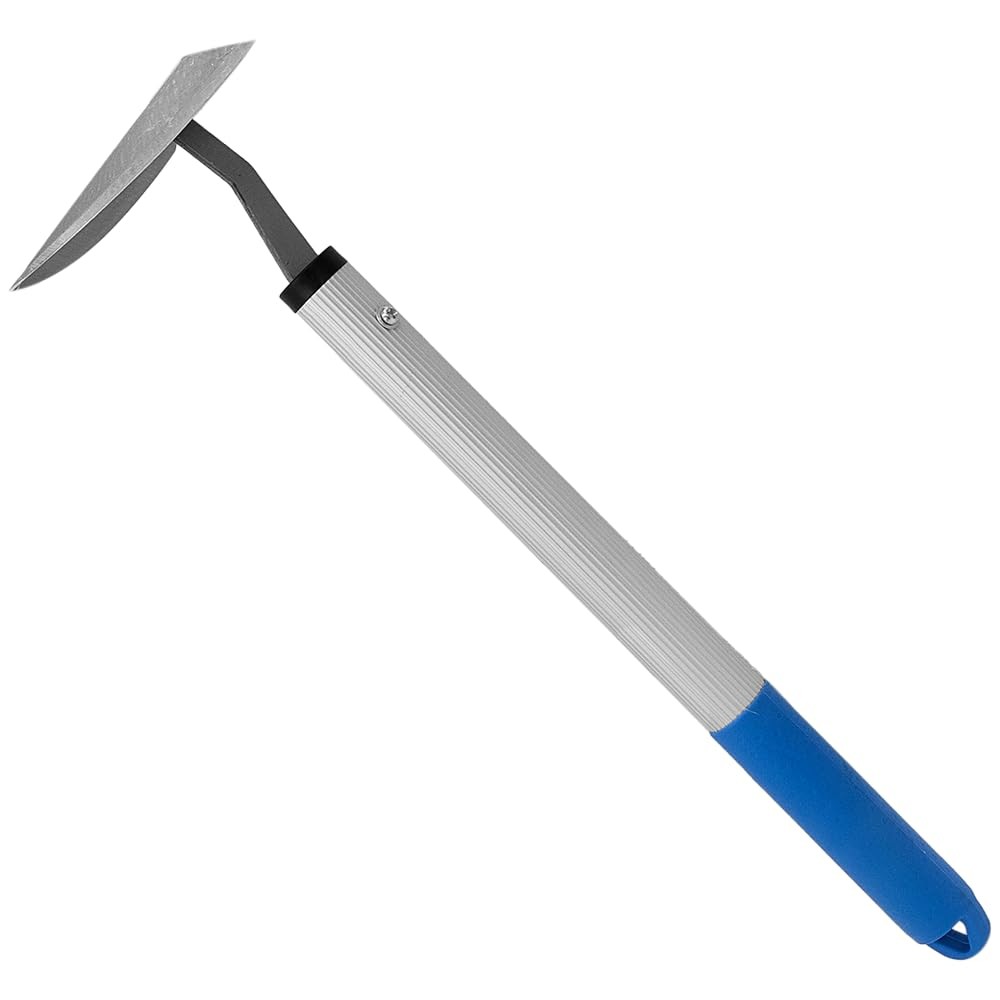 Zenport JZ0009 Handheld Triangle Hoe, Blue/Silver