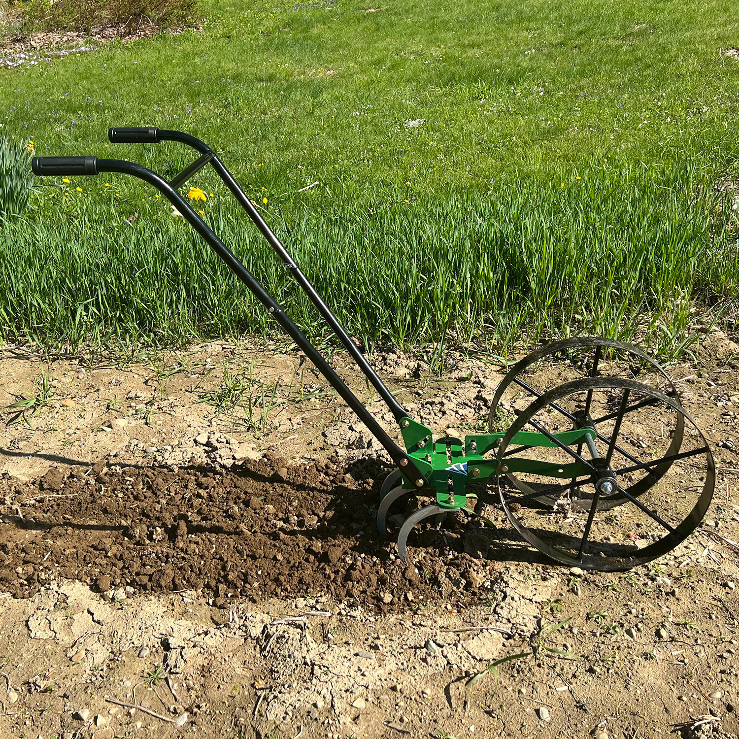 AgTec Double Wheel Hoe Cultivator – Weeder, Tiller, Cultivator, Soil Aerator