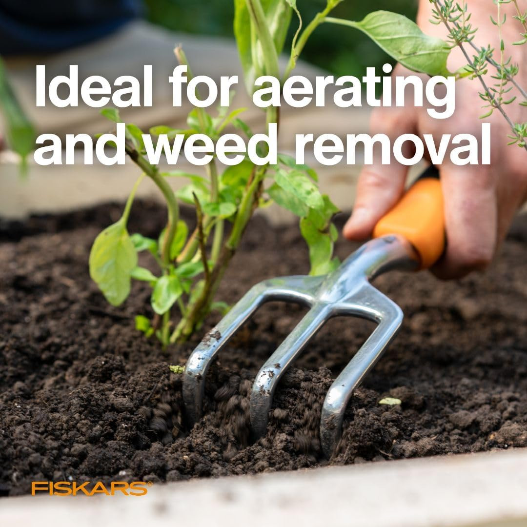 Ergo Cultivator for Digging, Aerating Soil, and Weeding, Heavy Duty Garden Tool