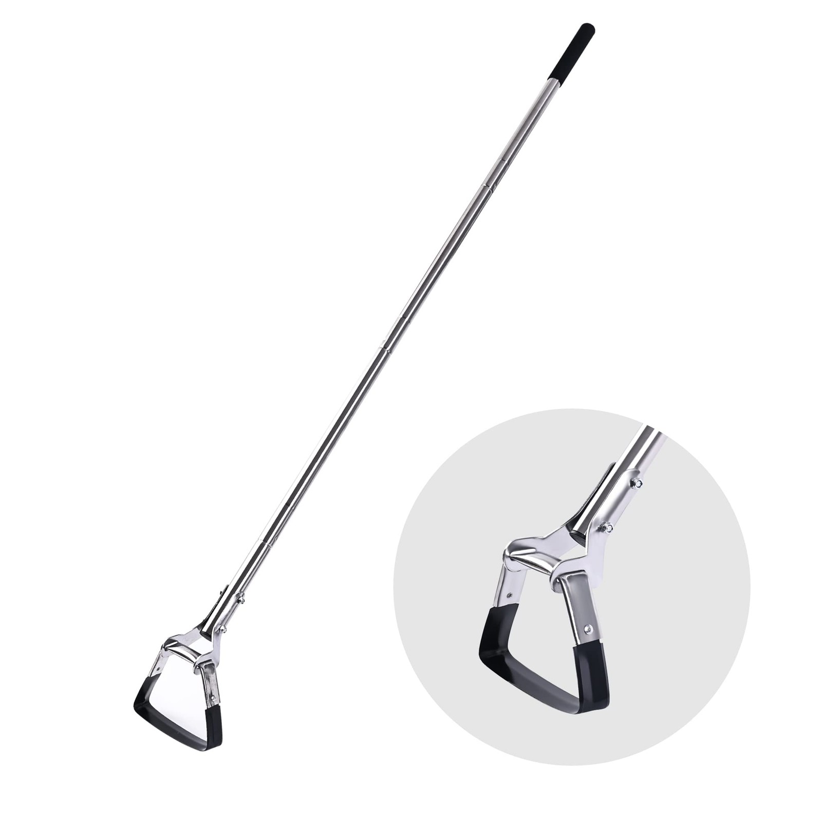 BARAYSTUS Garden Hoe 3-Height Adjustable – 55.9 Inch Long Handle black