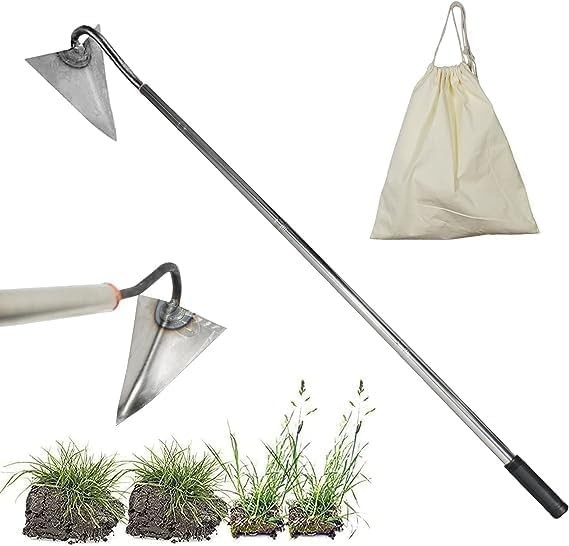 Steel Triangle Garden Hoe Warren Hoe 54in Handle Weeding Tool
