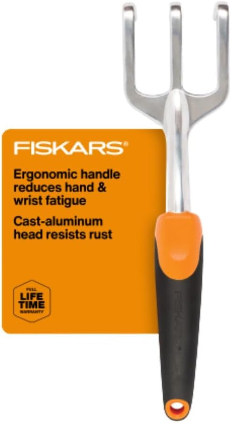 Fiskars Ergo Cultivator Heavy Duty Garden Hand Tool (56)