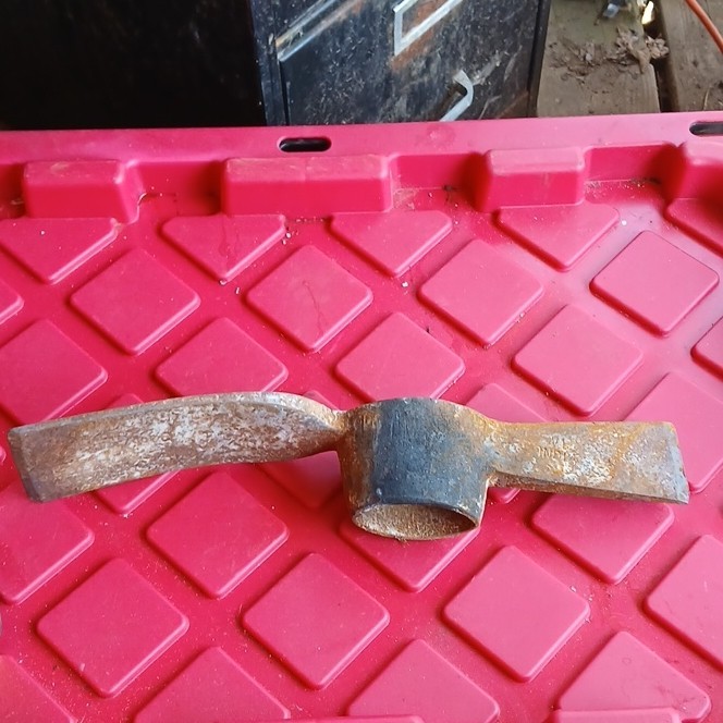 India Steel Hoe Head 7in Blade 2.5in Wide Brown Garden Tool Replacement