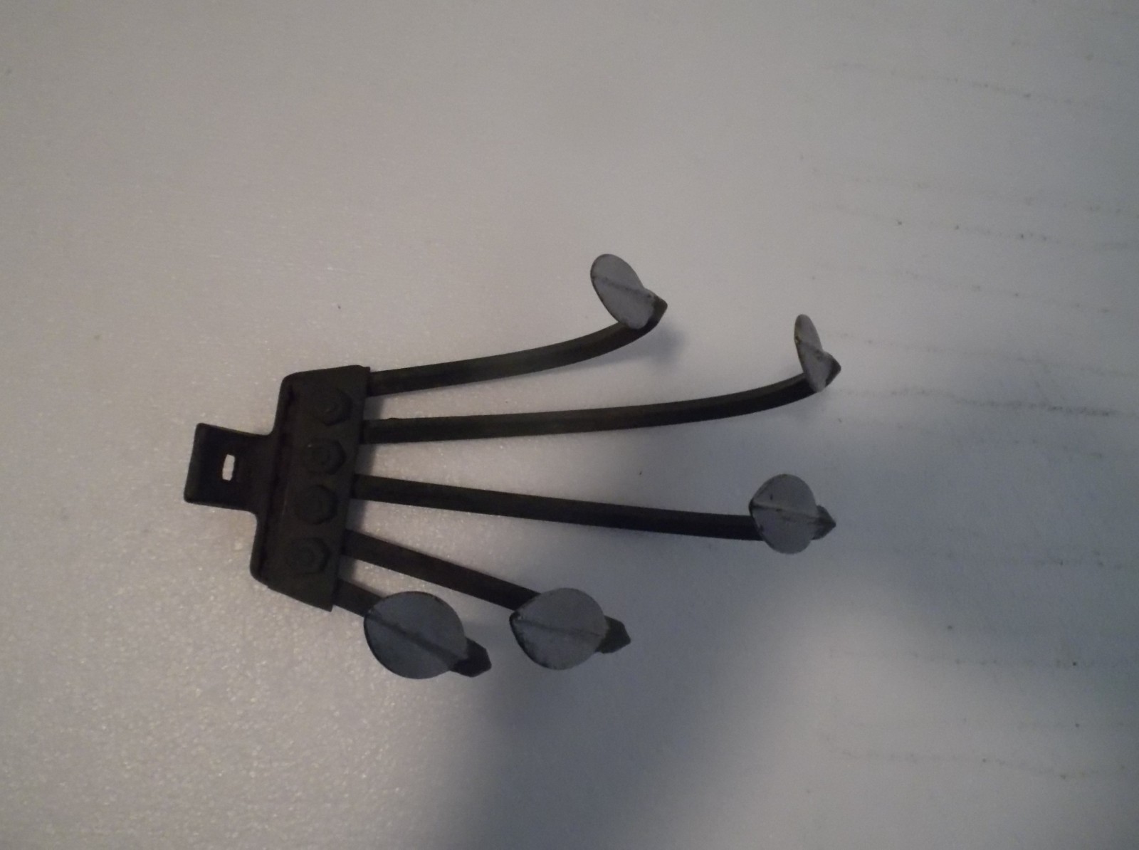 Vintage 5 Tine Cast Iron Hand Cultivator Hoe Garden Farm- Head Only,